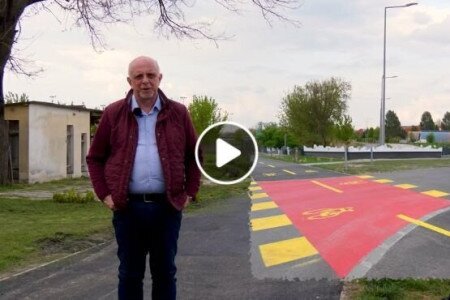 Folyamatosan újítjuk fel és bővítjük a városunkban a kerékpárutakat