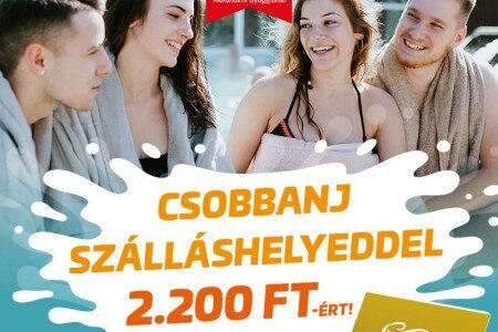 Rezervišite smeštaj i kupajte se za samo 2.200 Ft