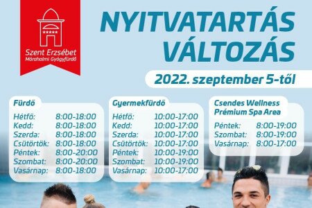 Változik a Gyógyfürdő nyitvatartása