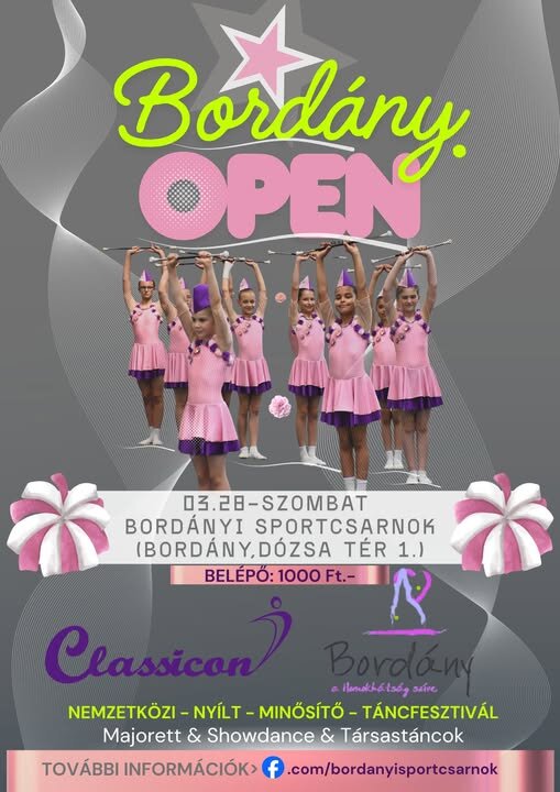 Bordány OPEN - Mazsorett és Tánc Gála plakát